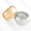 Punk Hiphop Wide Asymmetric Bangles Bracelet For Women Statement Smooth Alloy Bangle Jewelry Femme Accessories Manchette