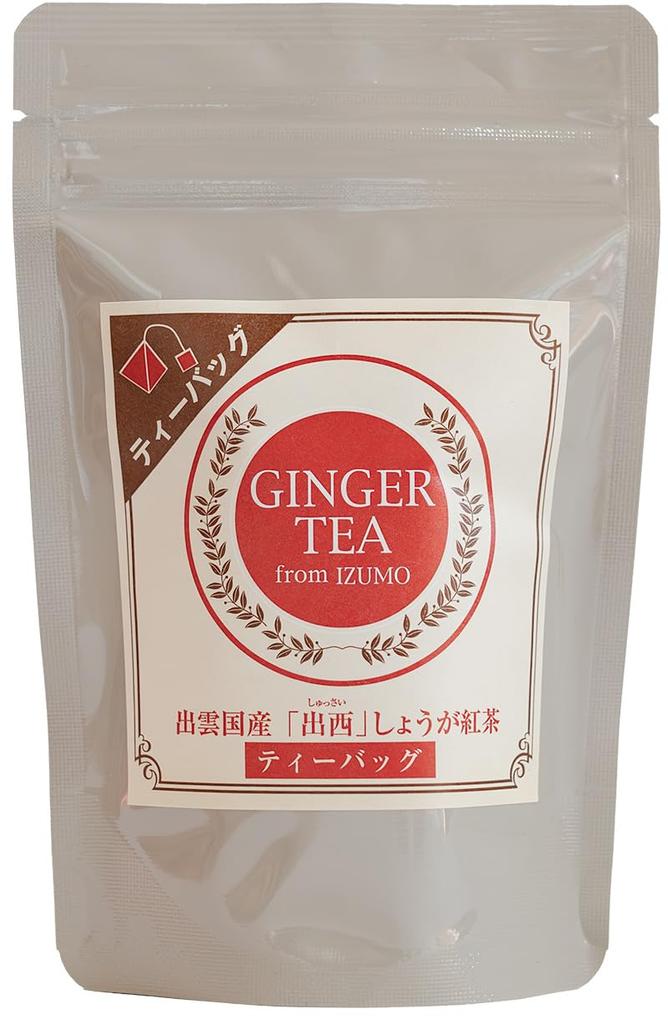 Nishiseichajo Izumo Domestic [Izunishi] Ginger Black Tea Tea Bags, 2g x 15 Tea Bags