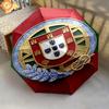 Portuguese Heritage Emblem Folding umbrella Portable durable Sun umbrella light travel