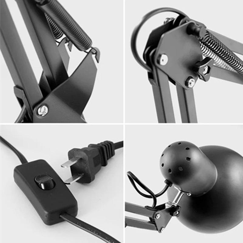 Adjustable Desk Lamp for Eye Protection - Ideal for Dormitory, Bedside, Study, Office, and Drawing.
