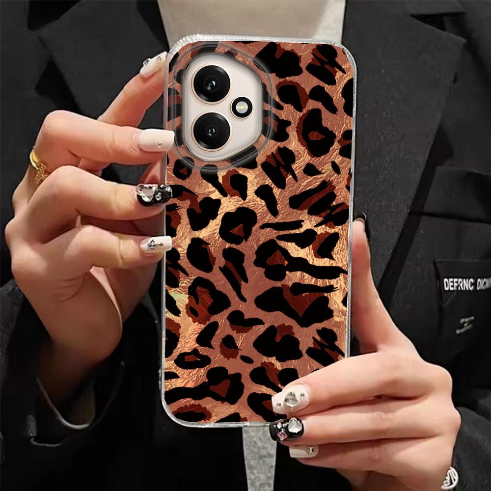 Color Tortoiseshell Amber Glossy Phone Case for Honor 400 200 90 Smart Pro Magic7 70 Lite X9a X9c X9b X8b X8a X8c X7c X7b Cover