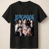 Camiseta Unisex Algodón Oversize Talla Grande Estrella Kpop Jungkook Rayo Collage Retrato Diseño T