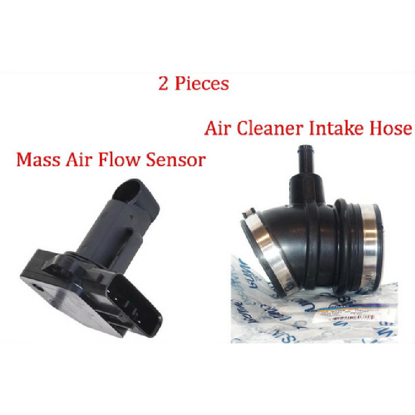2 Pcs Air Intake hose W/Clamps & Mass Air Flow Sensor Fits:4Runner 98-01 V6 3.4L