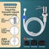 304 Stainless Steel Detergent Dispenser Hand Pressure Liquid Dispenser  Kitchen Hardware