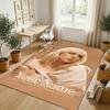 Personalized Crystal Velvet Carpet,Billie Eilish Custom Printed Name, Plush Area Rug For Home Indoor Decor