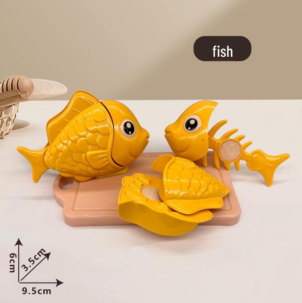 Children's Pretend Play Food Set with Cutting Fruits, Vegetables and Pizza