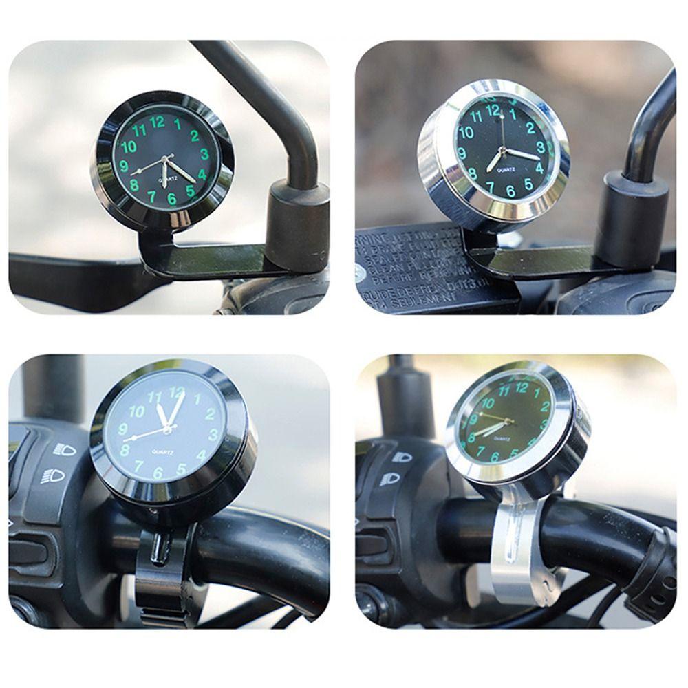 Aluminum Motorcycle Clock Rearview Mirror Mount Moto Clock Universal Bicycle Clock  Motorcycle