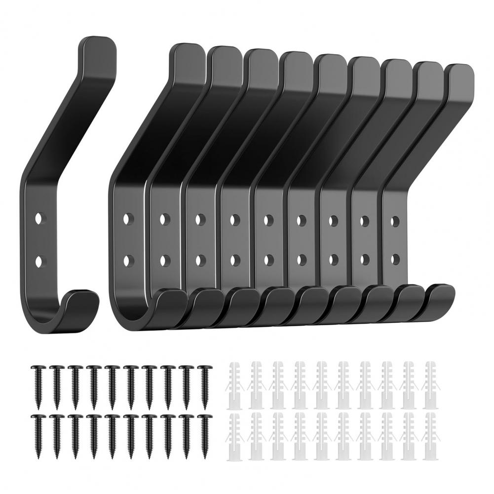 Kitchen Robe Hook Rust-resistant Wall Hook Hat Hanger with Strong Load-bearing Capacity Easy Installation Versatile for Coats