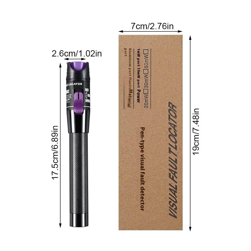 Glasfaser-Kabeltester Stift 100-5mW Visueller Fehlerortungsgerät Glasfaser-Kabeltester Reichweite VFL FC/SC/ST Optisch