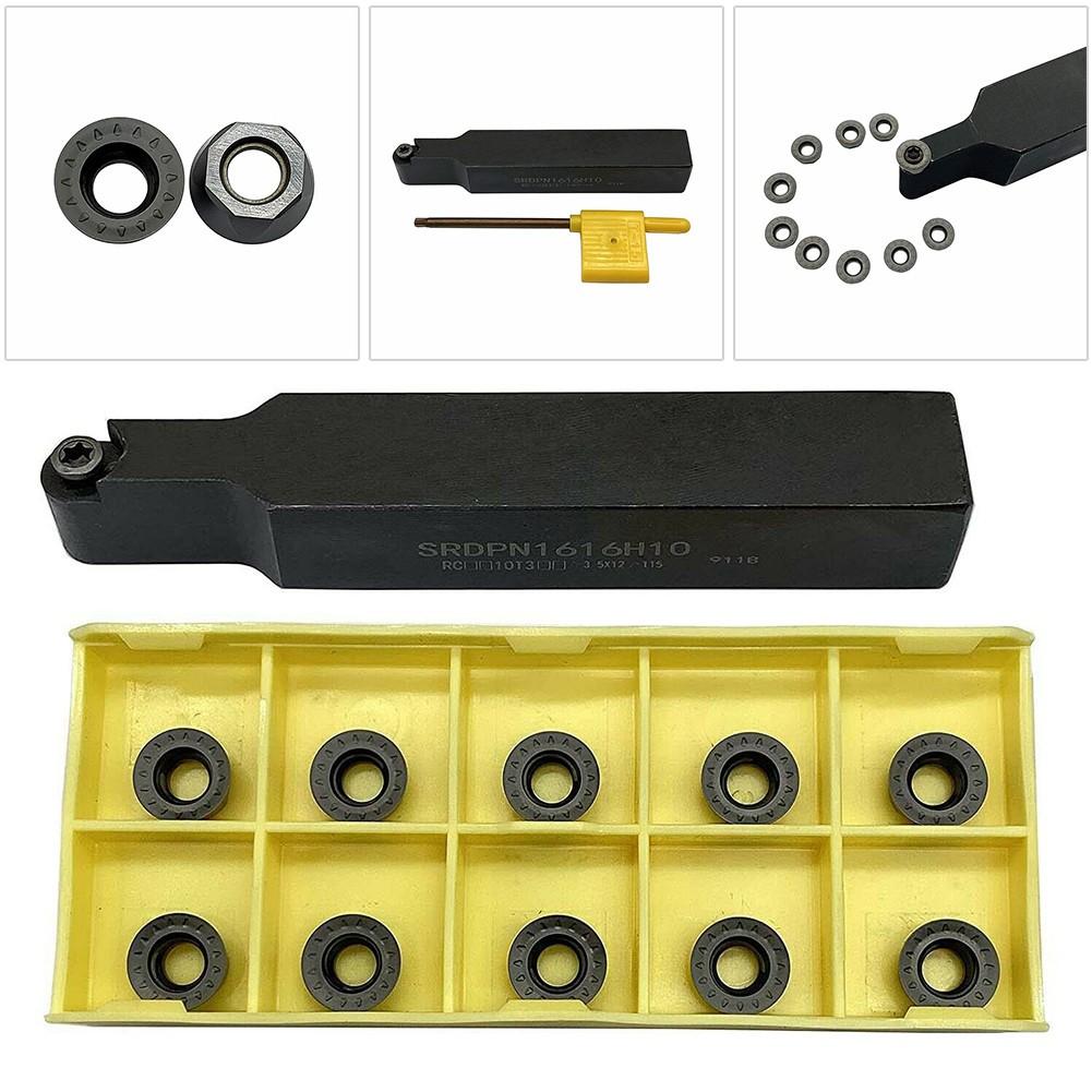 Lathe Turning Holder SRDPN 1616H10 + R5 RPMT10T3MOE-JS LF6018 CNC Carbide insert