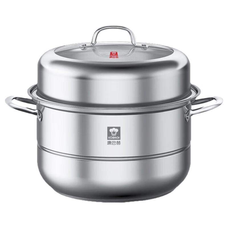 Kangbachen 30cm Stainless Steel Steamer Pot