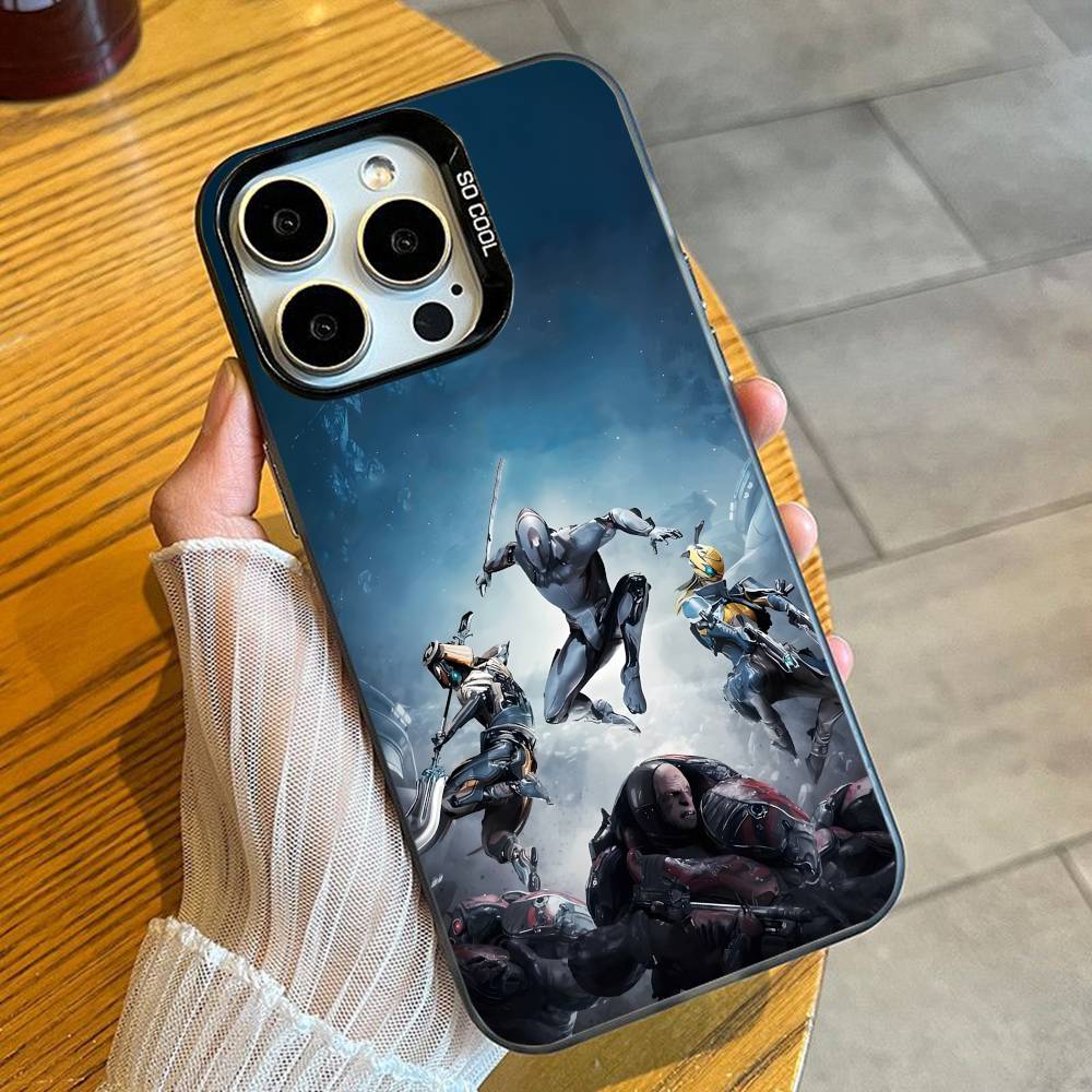 Game W-Warframe High-definition Printing Phone Case For iPhone 16 17 15 14 12 13 Pro Max Black Color Shockproof Cover