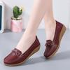 Womens Walking Flat Loafer Slip On Leather Loafer Comfortable Flat Shoes Outdoor Driving Hollow Out Flat Shoes for Women Leather