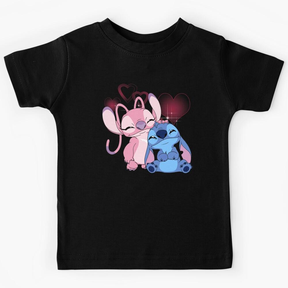 Cute Stitch and Angel Kids T-Shirt 110