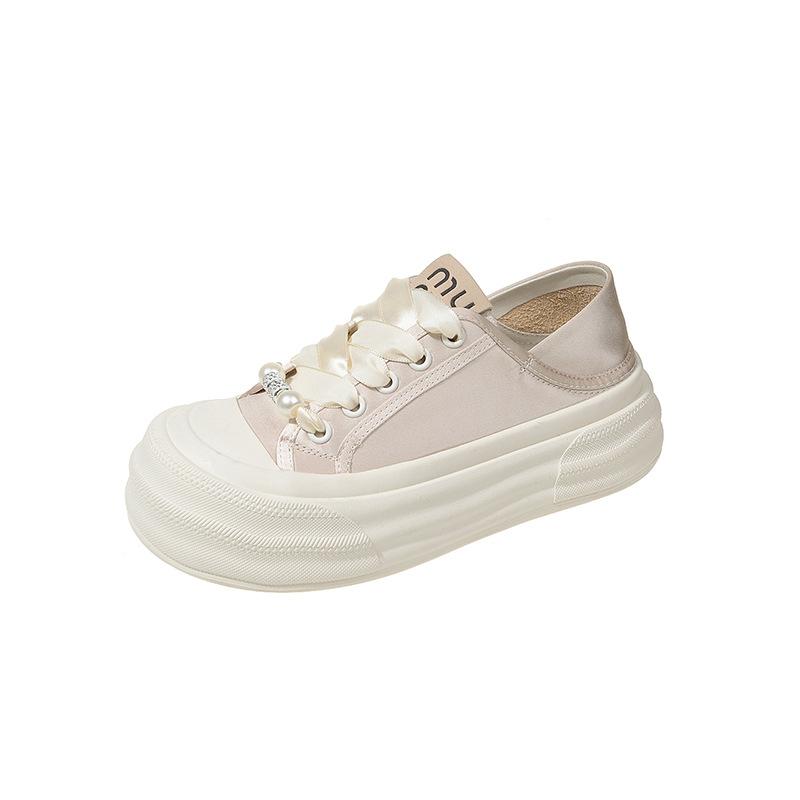 Little White Shoes Summer Women's New Summer Breathable Flat Baseplate Shoes Casual Versatile Thin Foreign Style Student Women's Shoes