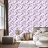 Heart Wallpaper White, Purple, Light Gray and Lavender 50x1000