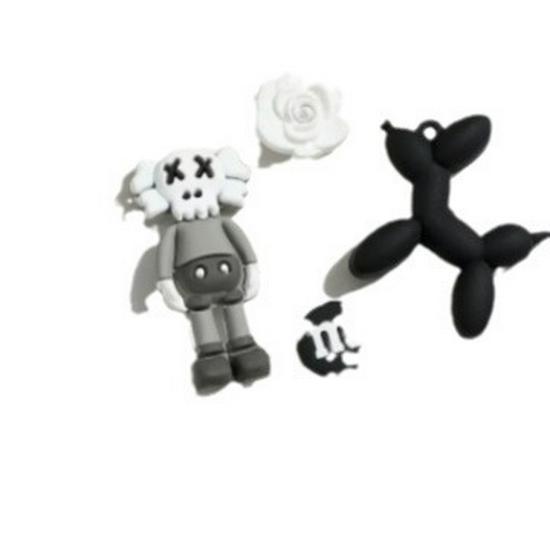 Cartoon Shoe Charm - Coal Ball Style, Detachable DIY Accessory for Hole Shoes