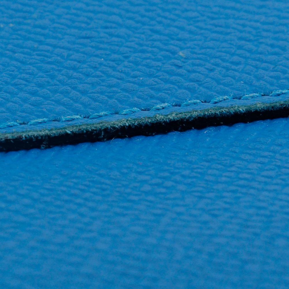 Hermes Too Doo 37 Clutch bag Blue Zanzibar Blue / grauer Filz/Epsom Unisex Gebraucht