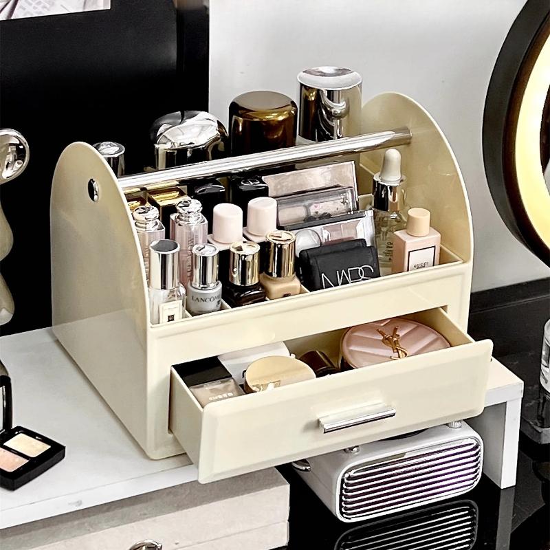 Scatola Organizer per Cosmetici Cassetto da Scrivania Scaffale a Strati Organizer per Trucco Tavolo Lussuoso Scomparto per Rossetto Profumo Scaffale portaoggetti
