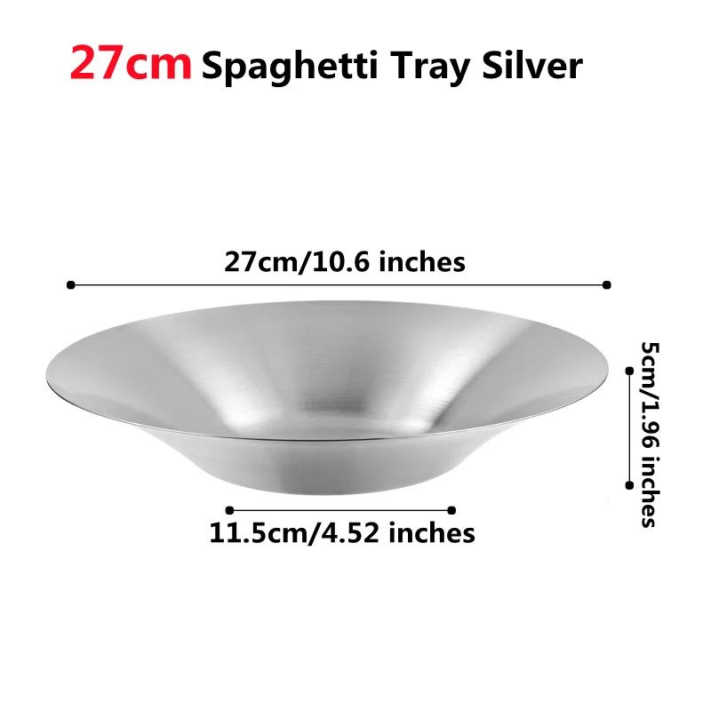Stainless Steel Circular Salad Bowl Korean Tableware Golden Soup Fruits Noodle Ramen Bowls Food Container Utensils for Kitchen