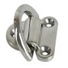 2 Pieces Folding Pad Eye D Ring Steel Tie Down Smooth Easy To Install with Screws Sturdy Deck Lashing Ring for Trailer Truck