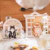 6 Pcs Long Strip Kawaii Cartoon Cats Stickers Aesthetic Creativity Decorative Diary Album Scrapbooking Material Journal Supplies
