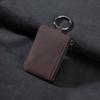 Large-Capacity Zipper Key Pouch Bag Key Cover Suede Leather Key Case  for Automotive Keys