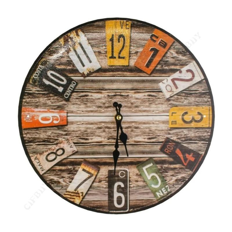 Vintage Round Train Tin Sign, Home Bar Cafe Garage Decor