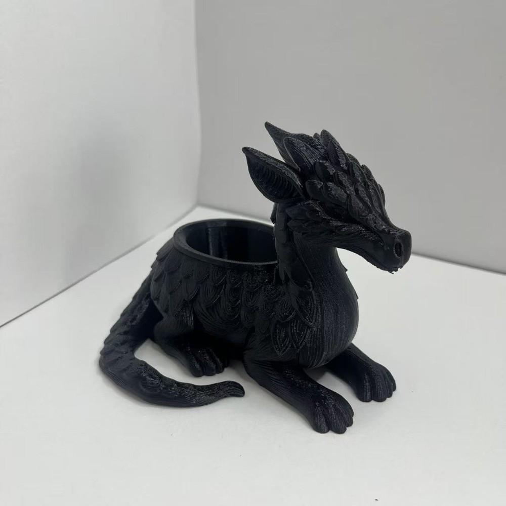 3D Printed Dragon Plant Pot Home Decoration Dragon Ornament Gift Flowerpot Molds  Home Decor