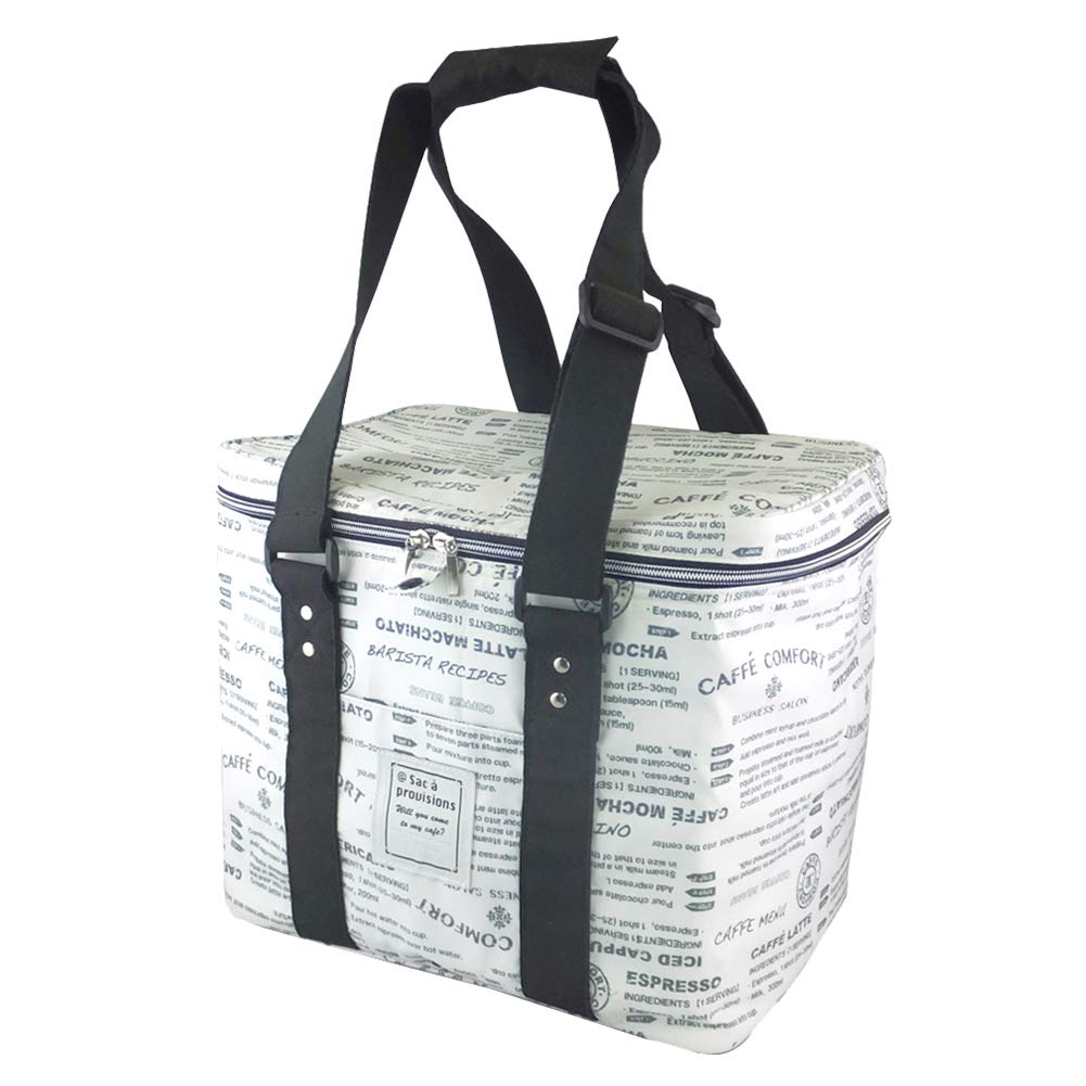 AtFirst Soft Cooler Insulated Leisure Barista AF6145 Bag, Bag, Foldable, Style, Gray,
