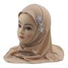Easy To Wear Girls Instant Hijab Scarf Muslim Hijabs Handmade Flower Amira Lovely Flower Headscarf Turban for 2-6 Years Kids