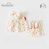 Happy Little Bear Baby Girl's Summer Cotton Set