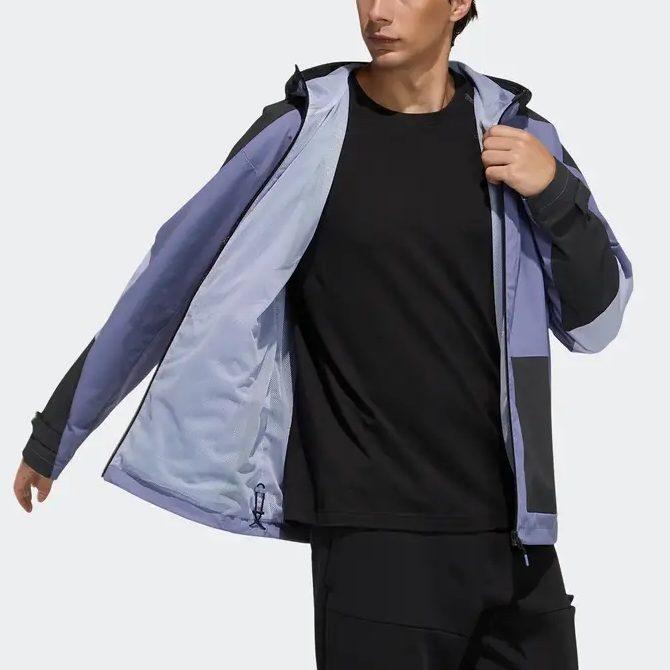 Adidas Jackets Men's Purple Hooded Moderate Other H40226