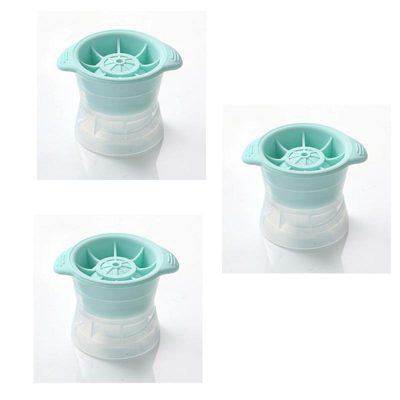 Silicone Ice Hockey Cube Mold Ice Grid Circular Ice Box Food Grade Silicone Whiskey Ball Ice Maker For Home Bar Kitchen Tools