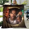 Hip -hop Singer Lil Baby Printing Blanket Children's Warm Blanket T Flange Blanket Home Travel Blanket Bed Linings Birthday Gift