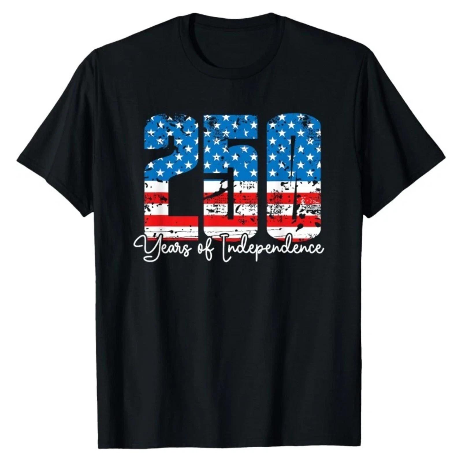 250th Independence Anniversary USA Patriotic T-Shirt S