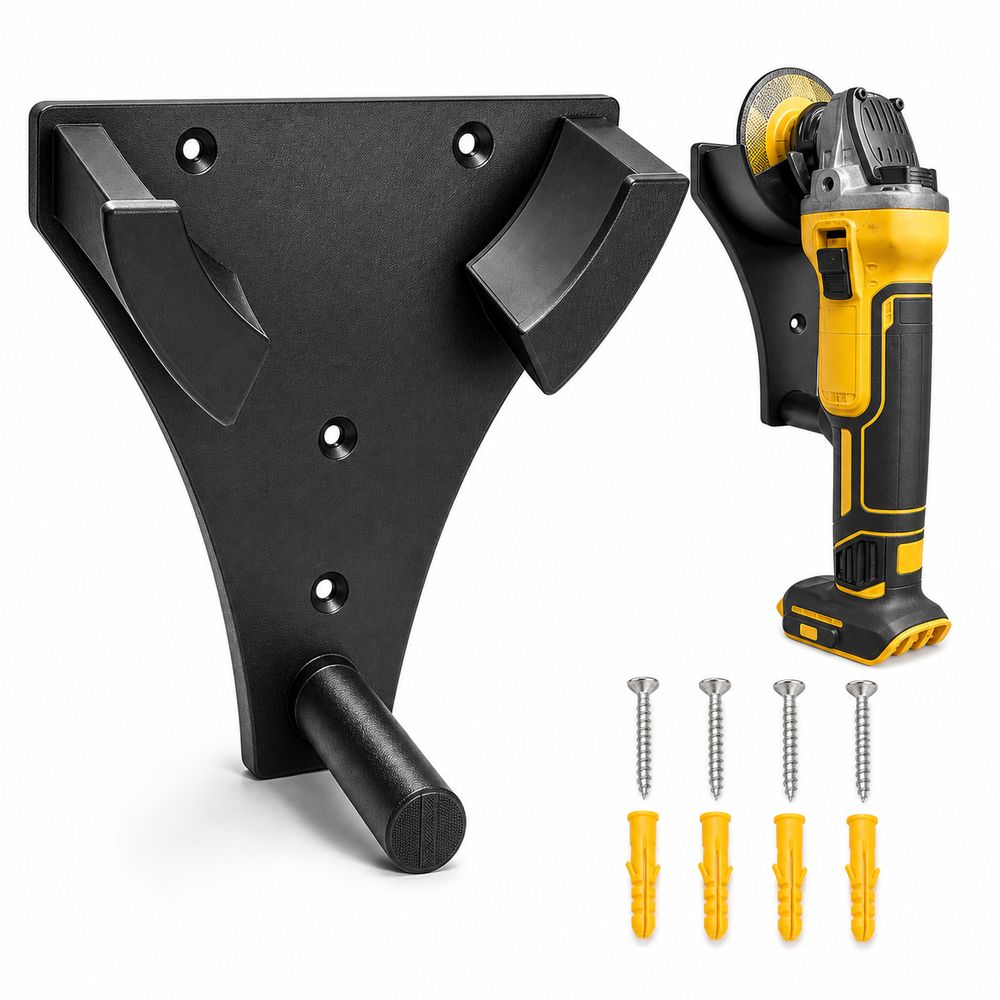 Space Saving Angle Grinder Holder Wall Mounted Tool Storage Rack Workshop Storage