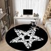 1pc Monster Pattern Office Round Area Rug,  Mat Suitable For Office, Under Office Chairs Bedroom Living Room Home Decor, Room Deco