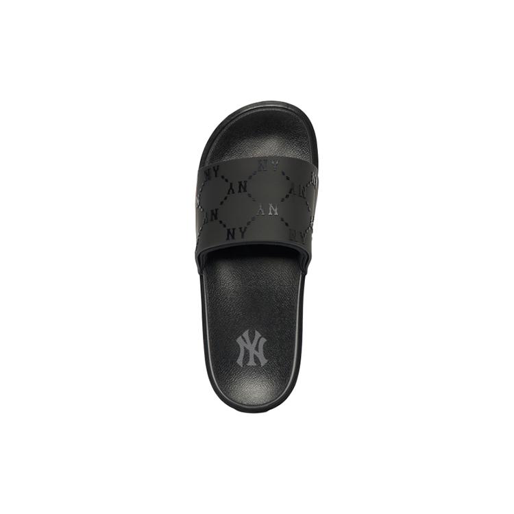 New MLB Slipper Slip Resistant Slide Slippers Unisex Black 3ALPAC123-50BKS
