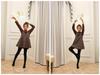 Children's White Velvet 800D Dance Pantyhose - Winter Exercise Socks for Girls