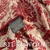 Silk Wool Square Scarf Scarf Shawl Classical Art Red Versatile Silk Wool Scarf Women's Spring and Autumn Warm Silk Scarf