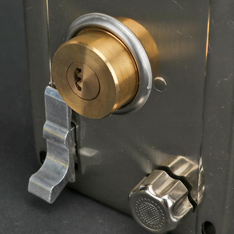 Cerradura de Puerta Antirrobo de Acero Inoxidable Bronce Rojo para Puertas de Madera o Hierro, Uso Doméstico o de Dormitorio, Con Núcleo de Cobre