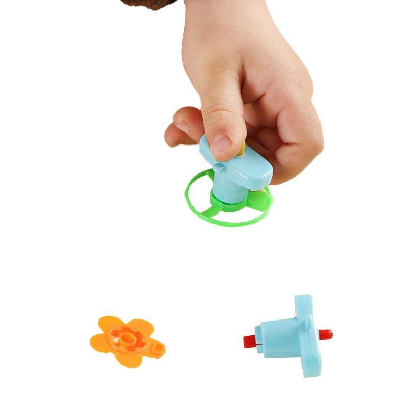 Plastic Gyroscope Spin Toy Set For Kids Collectible Toys Classroom Giving Gift