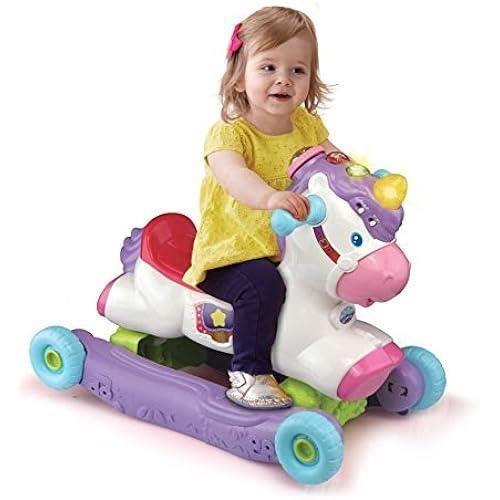 Porteur Bébé Évolutif VTech Cléo, Ma Licorne Basculo - Éveil Musical - Cadeau Bébé Dès 1 An