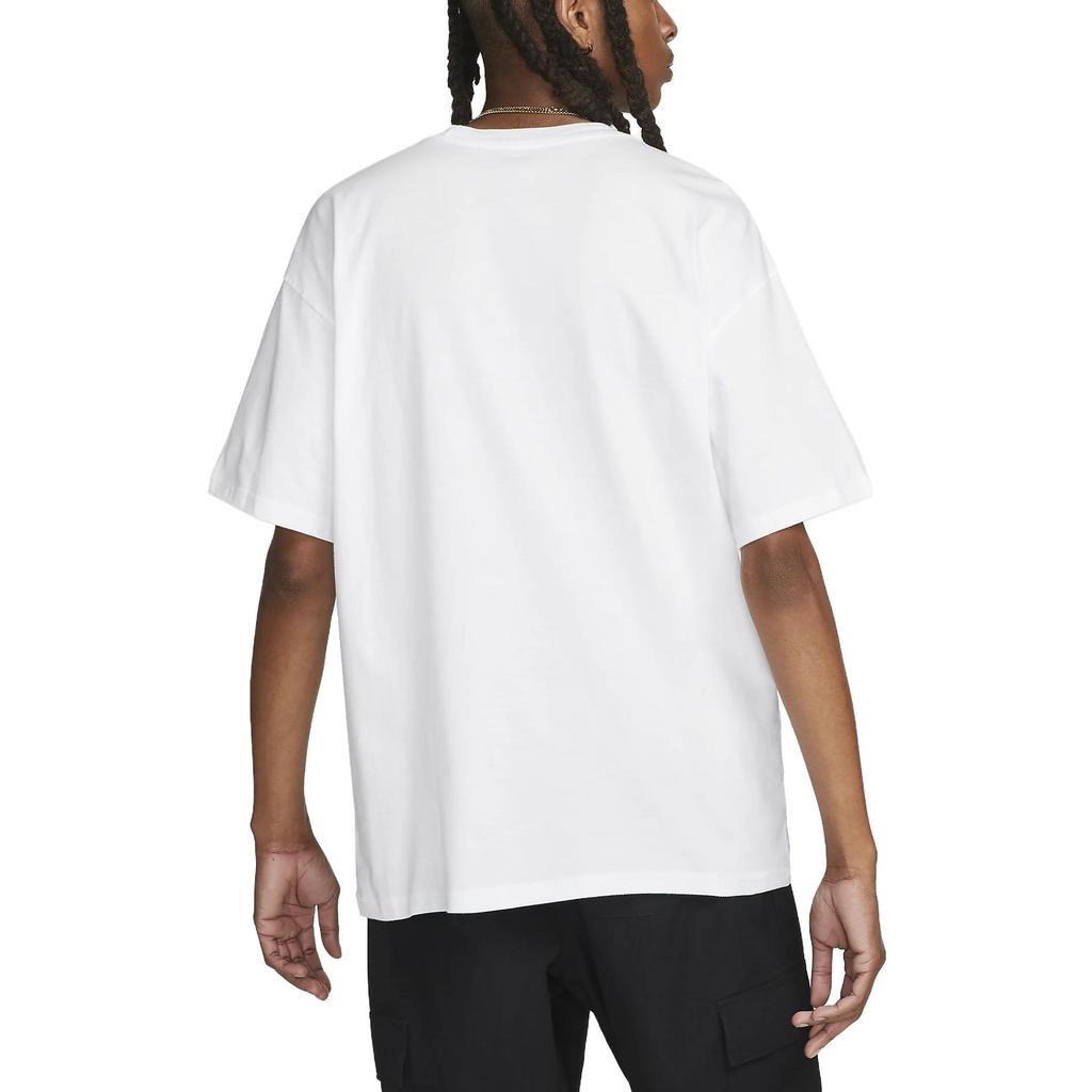 Nike T Shirts Men's White Crew Neck Moderate Straight Fit FB9823-100