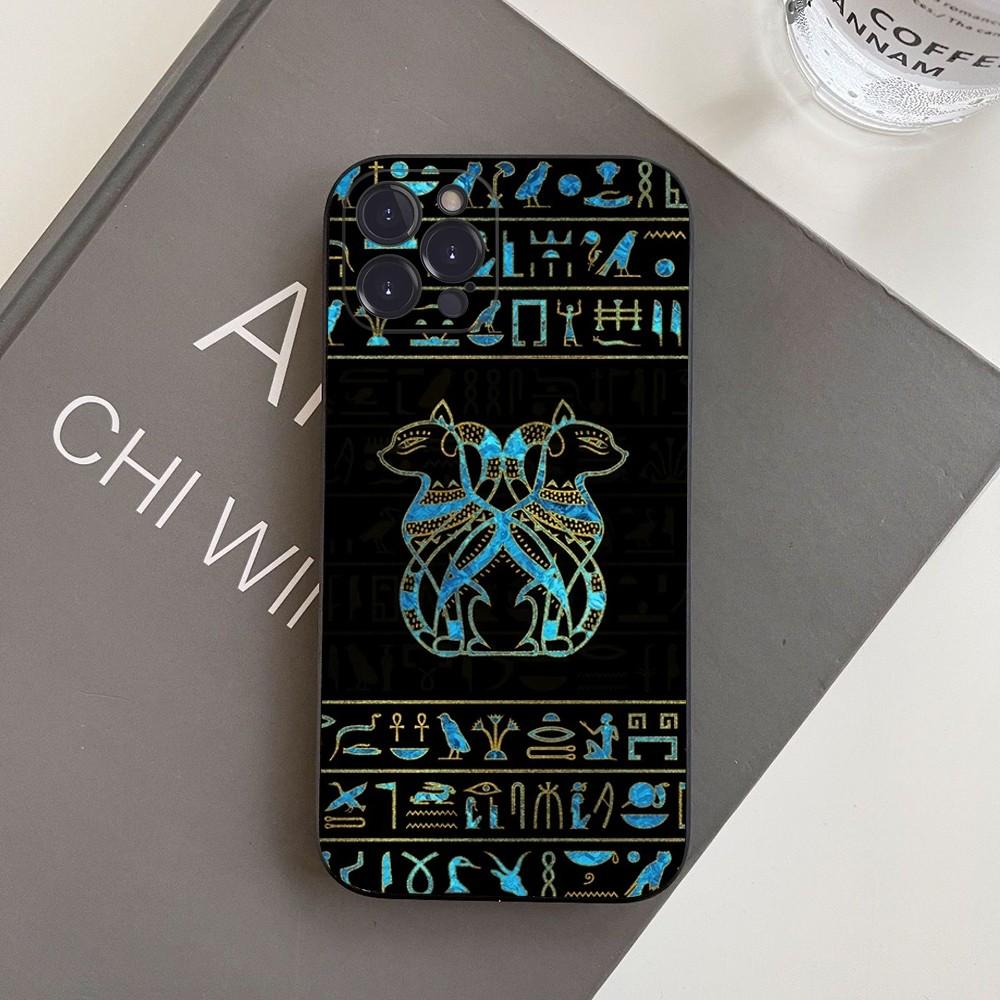 Egypt Nefertiti Anubis Ankh Phone Case For iPhone 15 14 11 12 13 Mini Pro XS Max Cover 6 7 8 Plus X XR SE 2020 Funda Shell