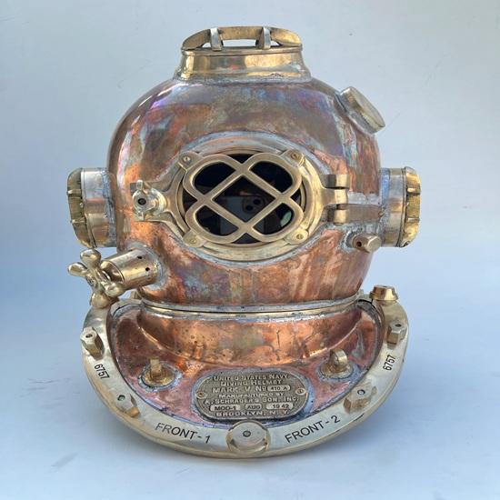 Copper Brass Scuba Divers Diving Helmet Helmet 45.72 Cm Us Navy Mark V Helmet Gift