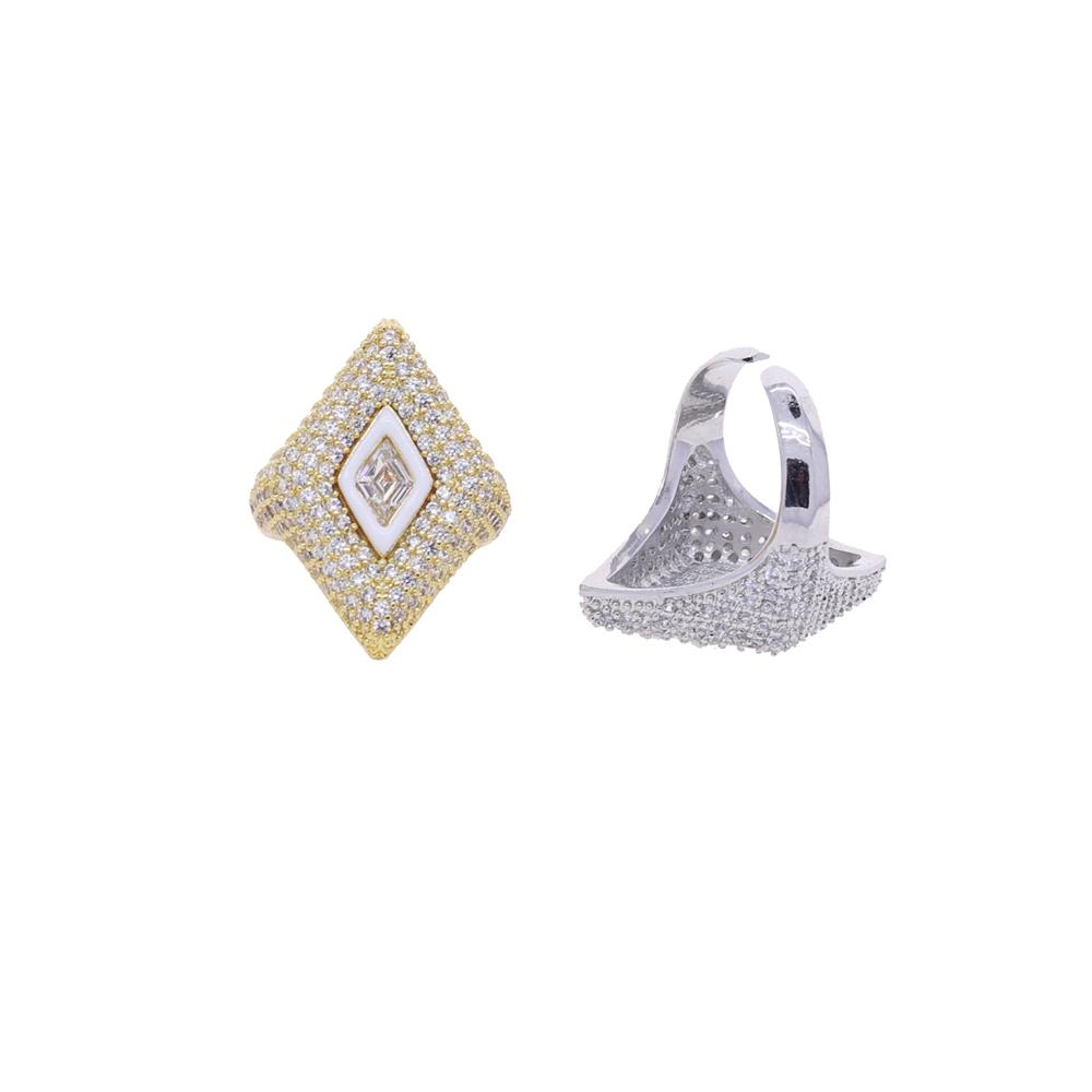 High Quality New Women Jewelry Open Adjusted Size #4.5 Geometric Pinky Ring