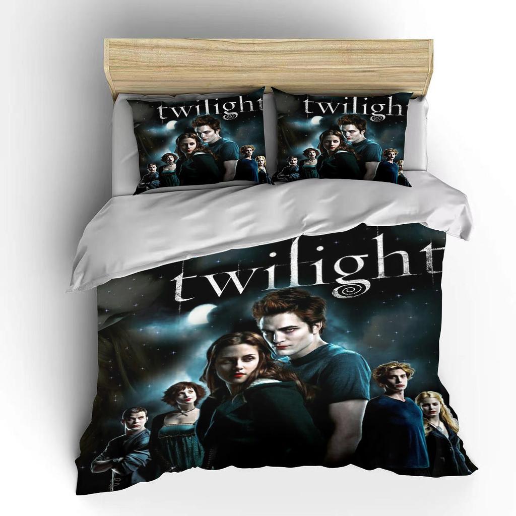 10 Sizes Movie Twilight 3D Bedding Set Character Printed Duvet Cover Fashion Bed Linens For Adults Twin Full Queen King