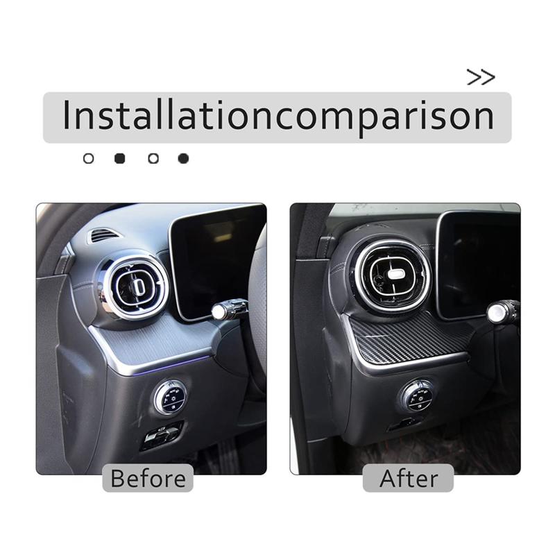Interior Accessories For Mercedes Benz C Class W206 2022-2024 Dashboard Passenger Panel Cover Dash Instrument Panel